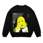 loveclonesのSKY-CLOUD-SEA 06/09 線画 ガールズイラスト Crew Neck Sweatshirt