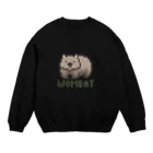 Tomomi Fujiiのずんぐり屋のピクセルウォンバット Crew Neck Sweatshirt