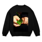 黒柴咲桜の幸せのクローバー☆Ａ Crew Neck Sweatshirt