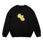 satoayaのアニマルカフェのフードアニマル　ホットケーキ蜂 Crew Neck Sweatshirt