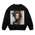 RYUJI-graphicsのAi-woman-1 Crew Neck Sweatshirt