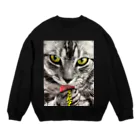 SHI-ri-ME-tsu-RE-tuのニャンだ？ Crew Neck Sweatshirt