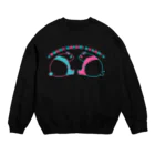 サトウノリコ*のパンダの尻尾、黒か白か？【簡体】【ネオン】 Crew Neck Sweatshirt