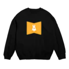 ぽんぽこまる商店のおめかしなおばけうさぎ Crew Neck Sweatshirt