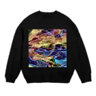 水草のプログレッシヴな月 Crew Neck Sweatshirt