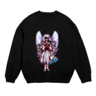 眠気限界のオリジナルキャラクターグッズ：蔦　 Crew Neck Sweatshirt