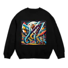 のんびりアート工房のストリートアート Crew Neck Sweatshirt