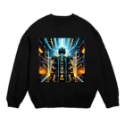 のんびりアート工房のサイバーパンク Crew Neck Sweatshirt