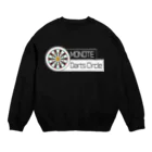 monotedcmのものてダーツ会ボードロゴ（白） Crew Neck Sweatshirt