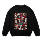 Skull sectionのドクロとばら Crew Neck Sweatshirt