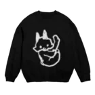 小林のうし　ちらみ　白線 Crew Neck Sweatshirt