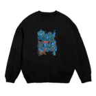 Nicholas illust work の餓者髑髏　がしゃどくろ Crew Neck Sweatshirt