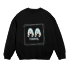 さやりさチャンネルのキッズサイズあり〝THANKFULシリーズ〟【SAYARISA×hoppeコラボアイテム】 Crew Neck Sweatshirt