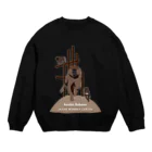 日本モンキーセンターのアヌビスヒヒ　白フチ Crew Neck Sweatshirt