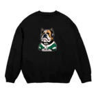 ビューティフルハードコアイラストレーション-DESIGN STOREの音楽を聴くお犬様 Crew Neck Sweatshirt