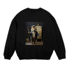 オシャネコのオシャネコ（画家バージョン） Crew Neck Sweatshirt