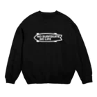 QUQU_WORKSのノーサーフスケートノーライフ サーフスケートボードデザイン ホワイト Crew Neck Sweatshirt