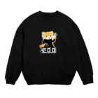 loveclonesのレッサーパンダ 0625 ZOOロゴ りんご大好き柄 Crew Neck Sweatshirt