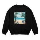 テフラんずのサマービーチ Crew Neck Sweatshirt