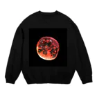 JapaneseArt Yui Shopの皆既月食 Crew Neck Sweatshirt