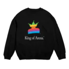 King of Arenaの"Think Arena" Rainbow Logo Crew Neck Sweatshirt