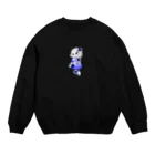 satoayaのアニマルカフェのフルーツファッション　ブルーベリー Crew Neck Sweatshirt