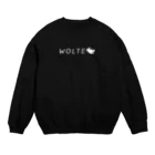 WOLTEのWOLTEシンプルロゴ / ロゴカラー・ホワイト Crew Neck Sweatshirt