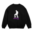 MERCYのmarcy B-1 白×紫 Crew Neck Sweatshirt