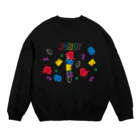 親子設計 ruchire 『知育文字』のROBOT  Crew Neck Sweatshirt