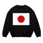 お絵かき屋さんの日本の国旗 Crew Neck Sweatshirt