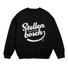 競馬おしゃれグッズ製作所のステレンボッシュ（タイポグラフィWHITE） Crew Neck Sweatshirt