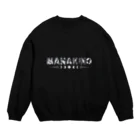 リモデザインスタジオのMANA KINO ロゴモノトーン｜MANA KINO Crew Neck Sweatshirt