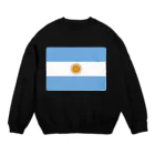 お絵かき屋さんのアルゼンチンの国旗 Crew Neck Sweatshirt