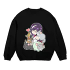 Chinchilla’ｓ（ちんちら～ず）の葉月なちゅえ＆ほわぷりちんちらーずコラボグッズ Crew Neck Sweatshirt