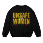 chataro123のUnsafe for Women: Time to Leave Crew Neck Sweatshirt