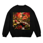 有栖の日本庭園1 Crew Neck Sweatshirt