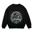 the blue seasonのカスタムバイクとメーターの融合：パフォーマンスを象徴するワイルドロゴ Crew Neck Sweatshirt