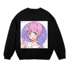 ラベンダーＬＯＶＥのののちゃん Crew Neck Sweatshirt