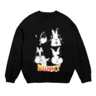 くーぴーばにーの伝説のうさぎバンド Crew Neck Sweatshirt