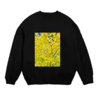 33GaMaのgreen-gold-flower Crew Neck Sweatshirt