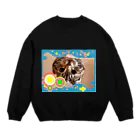 テル！のお店の逆さニャンコ（キッシュ） Crew Neck Sweatshirt