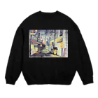 のらりくらり堂の黄昏のバーボンロード Crew Neck Sweatshirt