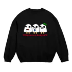 めんだこ屋さんのおしゃれメジェドトリオ Crew Neck Sweatshirt