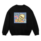 MedicalKUNのガイコツシリーズ★なんで？ Crew Neck Sweatshirt