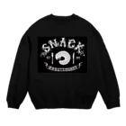 スナックカブトムシの幼虫ロゴ Crew Neck Sweatshirt