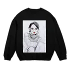 Gekkou_chanのオールグレー Crew Neck Sweatshirt