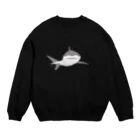 さかたようこ / サメ画家のほわっとサメ/ぽんっとワンポイント Crew Neck Sweatshirt