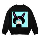 市イラストグッズショップのうさ耳娘 Crew Neck Sweatshirt