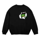 Drecome_Designの破れから蛙 Crew Neck Sweatshirt