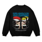 東京スシダラケの寿司ガールズ(黒) Crew Neck Sweatshirt